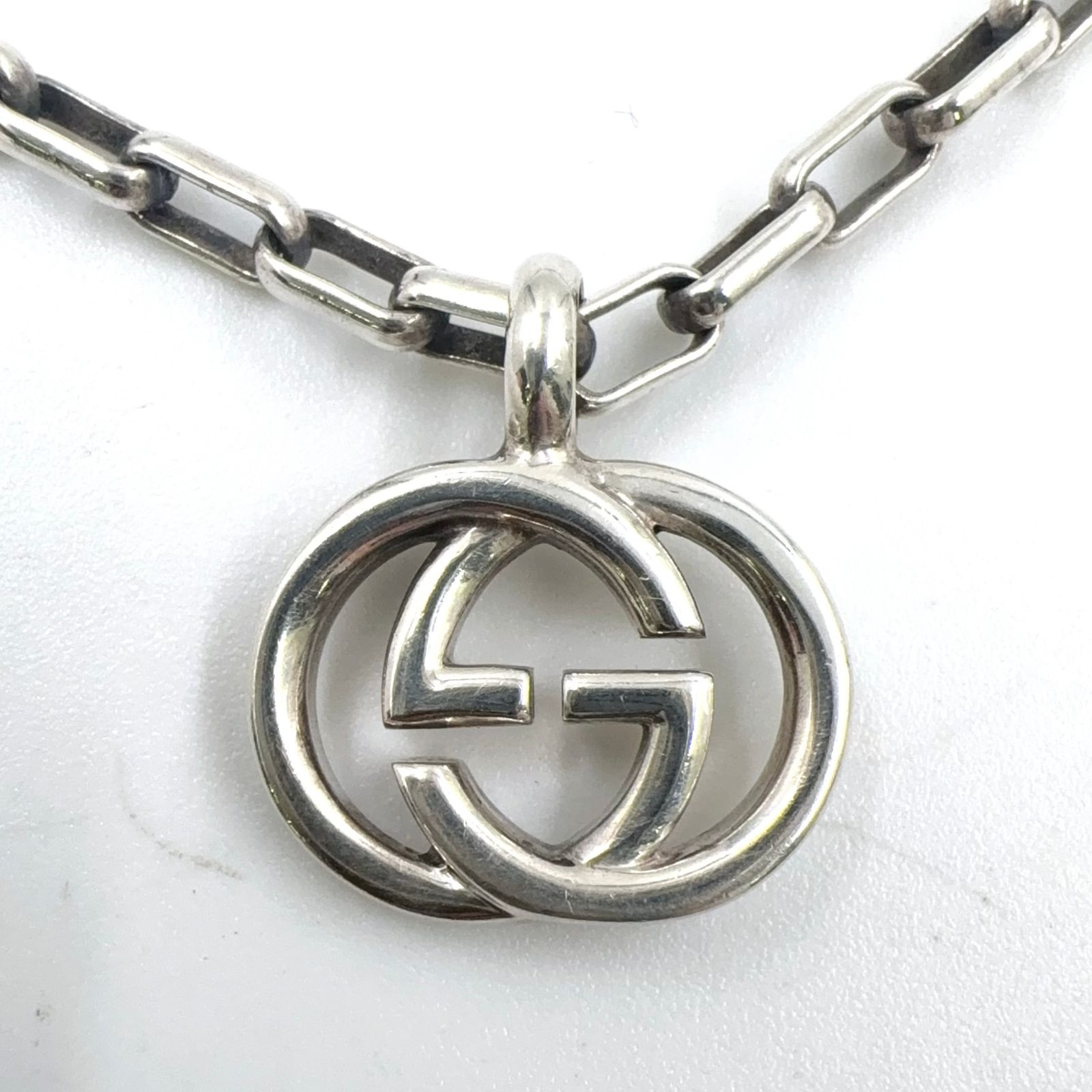 K*i様 GUCCI SV925 Gモチーフ ペンダント ネックレス 新品仕上 グッチ GUCCI クローバー 四つ葉 Gロゴ ネックレス