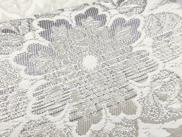 平和屋本店□極上 六通柄袋帯 唐織 王朝華文 銀糸 逸品 CYAA2224s5