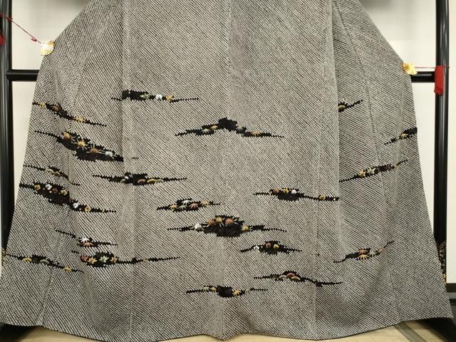 平和屋着物○訪問着 総絞り 松竹梅 菊 楓 青海波 金彩 正絹 逸品