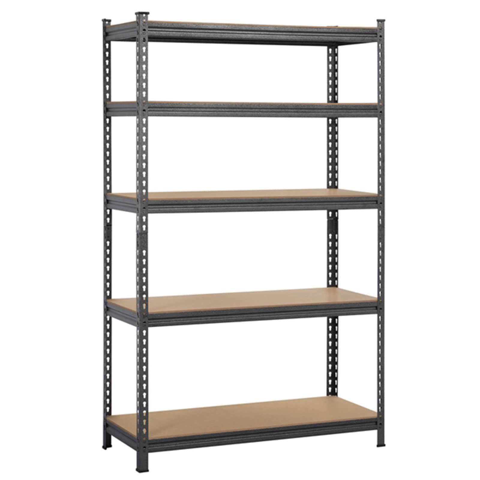 高さ186 手袋付き 奥行112 メタルラック 幅45 高さ調整 5段 自由に組み合わせ キッチンラック 収納棚 スチールラック ステンレスラック Yaheetech 耐荷重270Kg