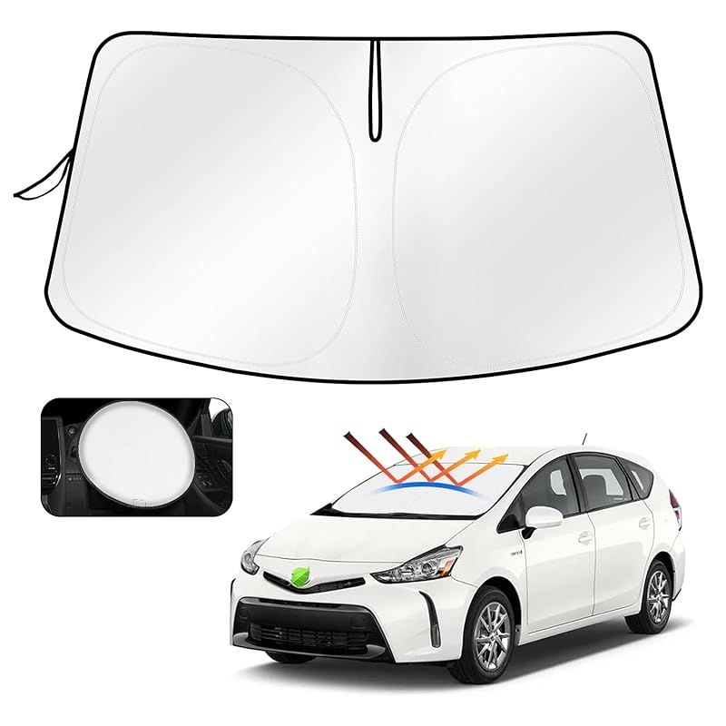 Cartist トヨタ プリウスα プリウス40系 フロントガラス サンシェード シェードカーテン マルチサンシェード Prius 2011年5月~現行 遮光 シェード 日よけ 車種専用 UVカット カスタムパーツ インテ