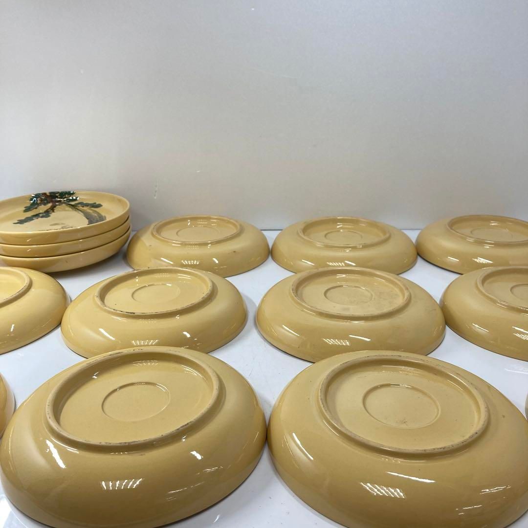 ・布志名焼　高砂図　皿　14枚　木箱付　トコト　東さ5-0827① 布志名焼 高砂図 皿 14枚 木箱付 トコト 東さ5-0827① - メルカリ