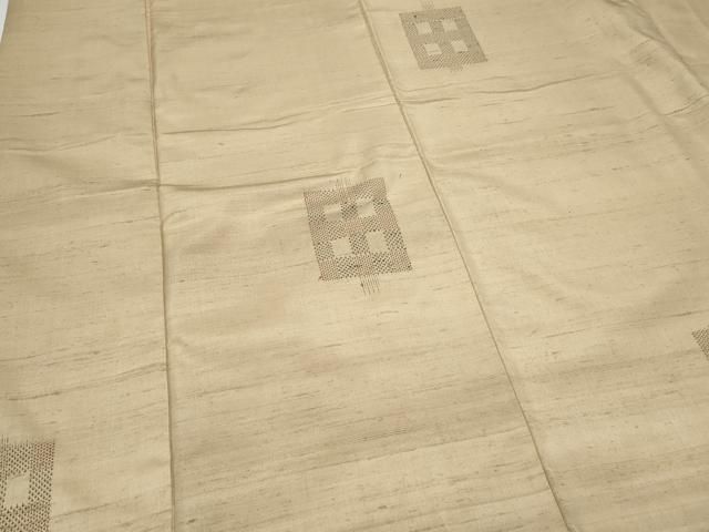 平和屋着物○上質な紬 100亀甲 吉祥文 正絹 逸品 CAAX3048th