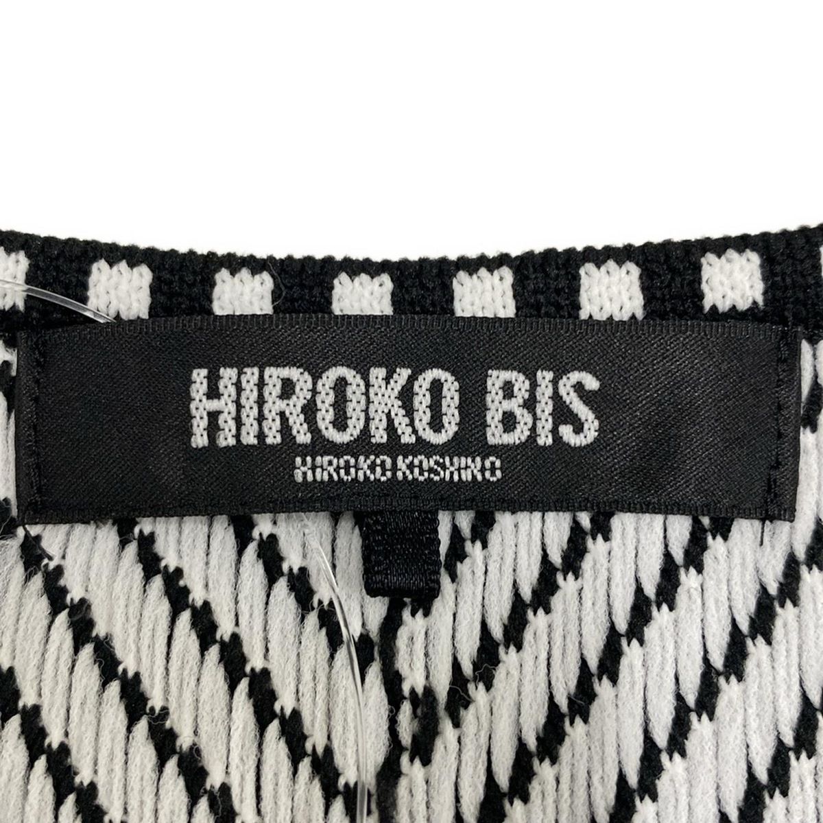 ヒロコビス　異素材切り替えジャケット　ブラック　11号 ヒロコビス異素材切り替えジャケットブラック11号