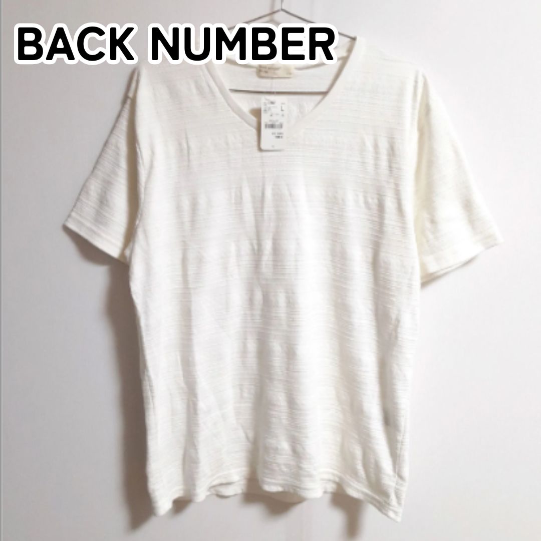 BACK NUMBER バックナンバー L ホワイト Tシャツ 半袖カットソー