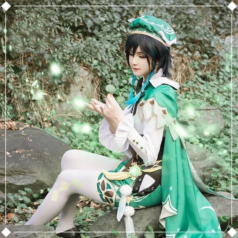 原神 モンド 風神(ふうじん) バルバトス ウェンティ コスプレ衣装 豪華