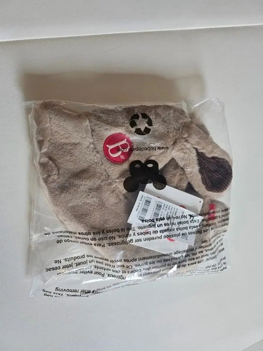 BEBE DE PINO ベベデピノ B ワッペン ラビット イヤー フェイク ファー ハット