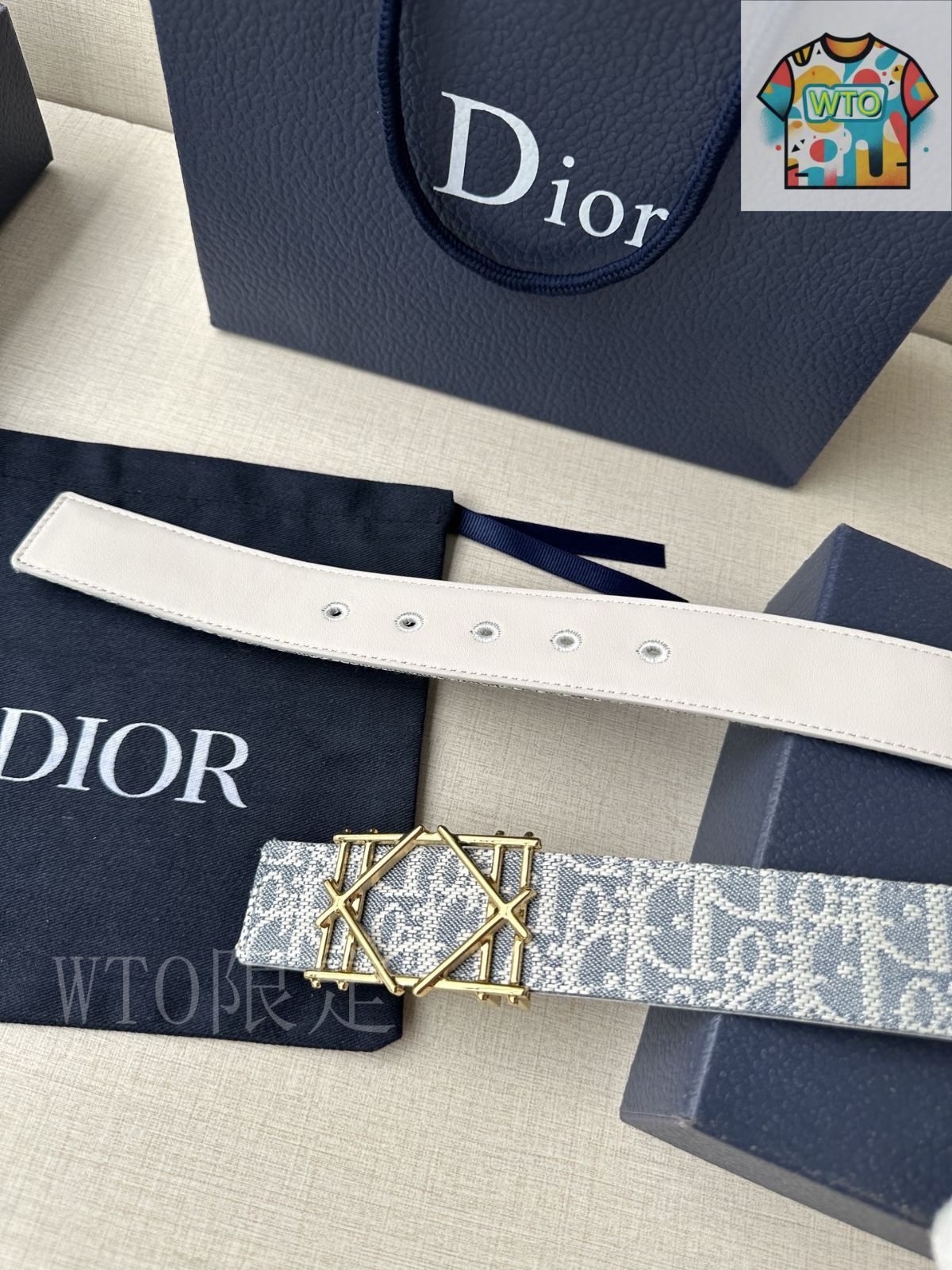 Dior ベルト~~ 今日WTO】Dior ディオール Montaigne レザーベルト-FZ73 - メルカリ