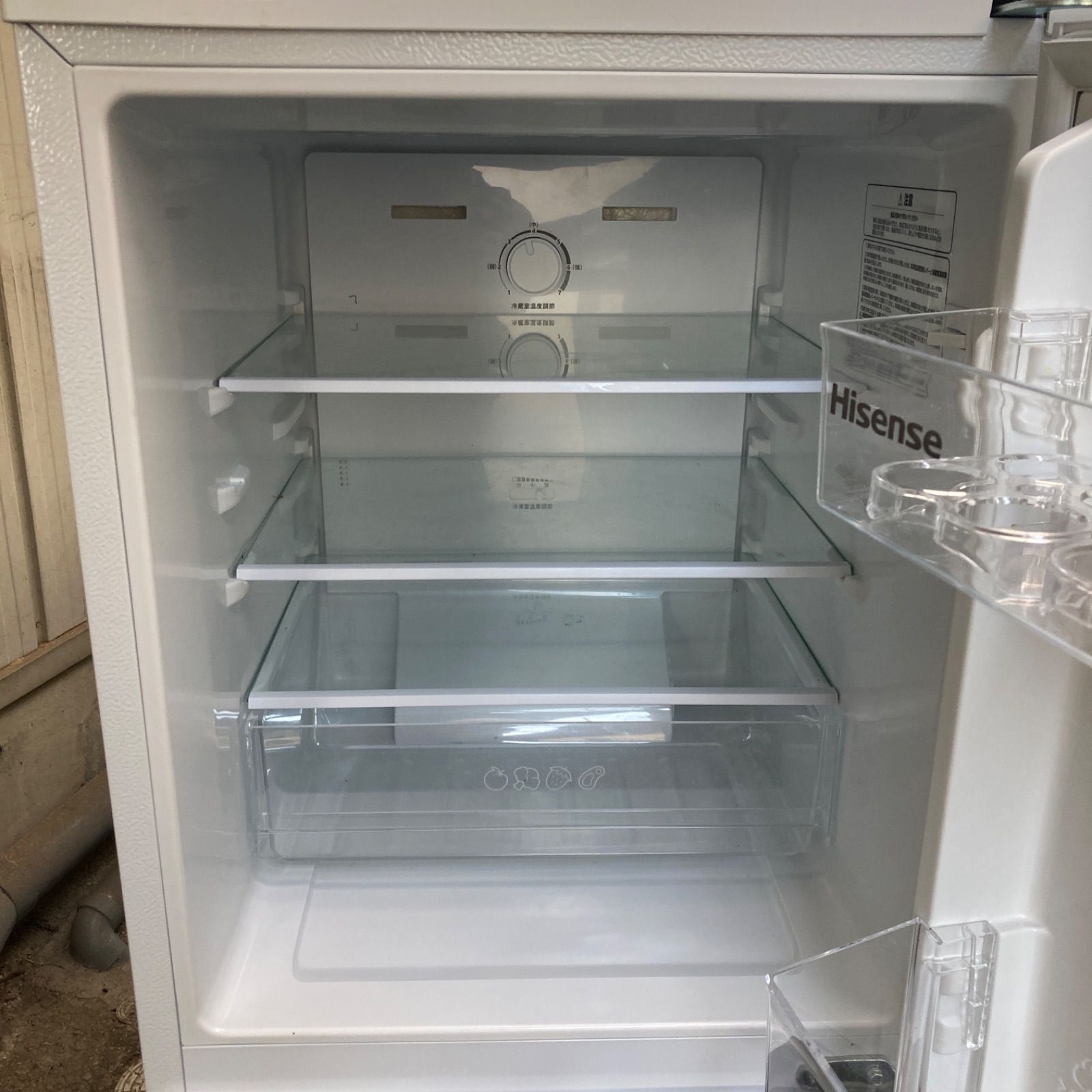 美品 Hisense ハイセンス ノンフロン冷凍冷蔵庫 HR-D13E 24年製