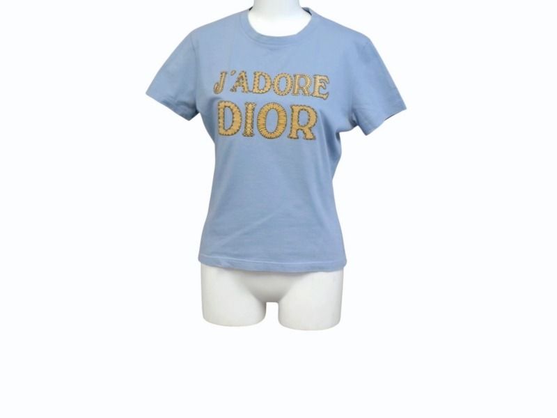 Christian Dior クリスチャンディオール J ADORE DIOR ジャドール 半袖Tシャツ 3P16155020 サイズ42 ブルー 4b003619