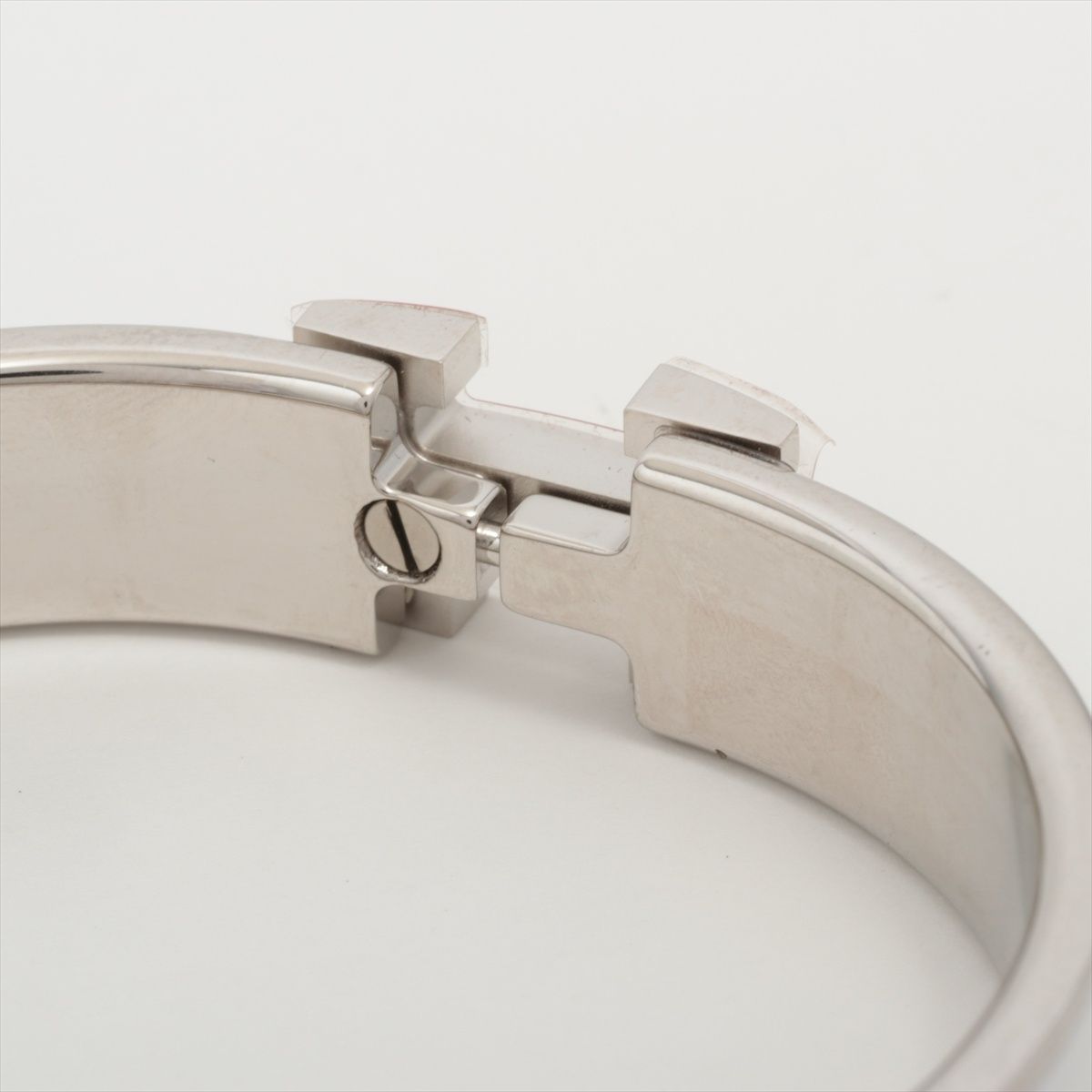 HERMES（エルメス）クリッククラックPM レッド☓シルバー 楽天市場】【ジュエリー】HERMES エルメス クリッククラック