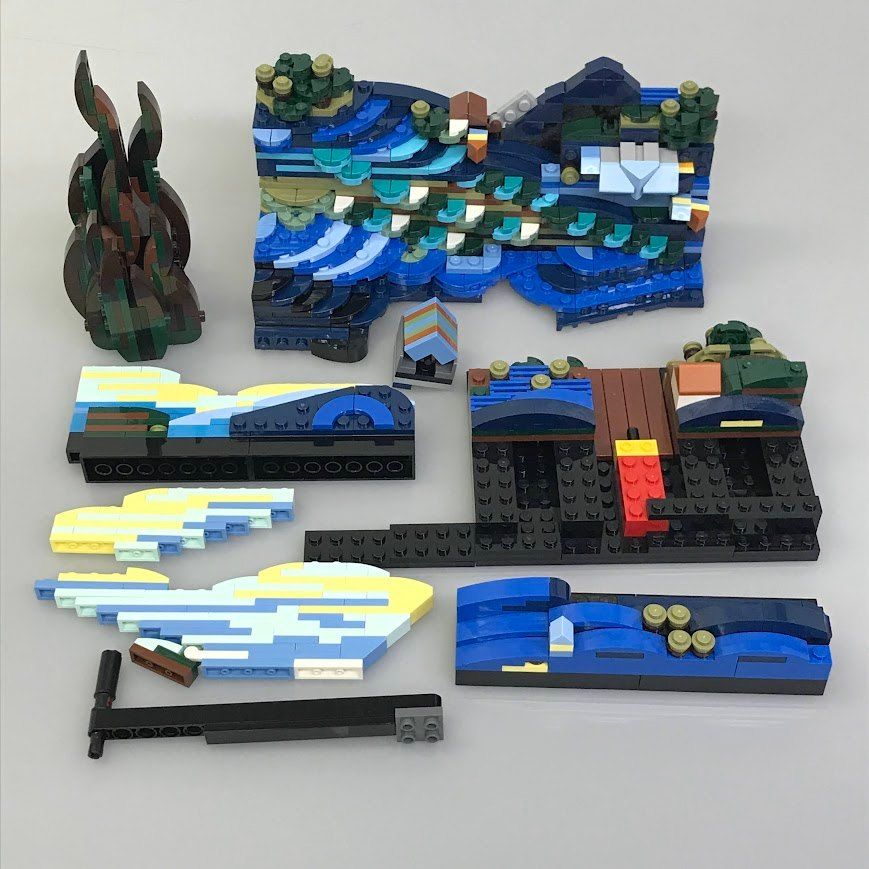 正規品 LEGO レゴ IDEAS 21333 ゴッホ「星月夜」 HD-365-D 説明書・箱 