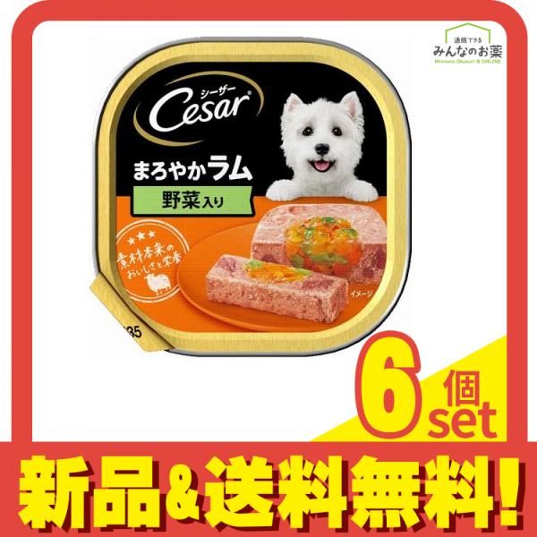 シーザー トレイ まろやかラム 野菜入り ふわふわローフタイプ 100g 6個セット