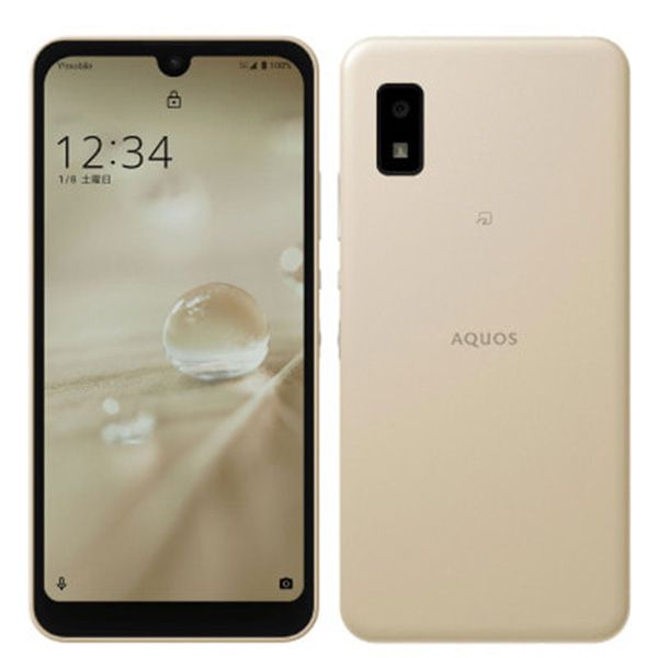 中古】 A104SH AQUOS wish アイボリー SIMフリー 本体 ワイモバイル A ...