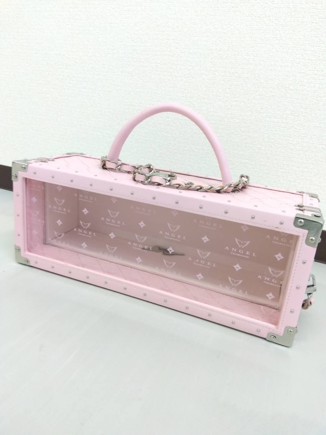 鍵付】エンジェルシャンパン ドゥミセックピンク空箱-メルカリ