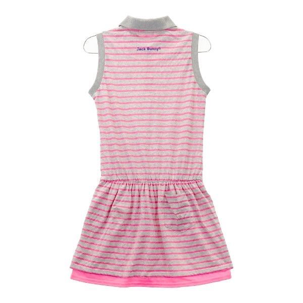 JACK BUNNY ジャックバニー ノースリーブワンピース ボーダー柄 ピンク