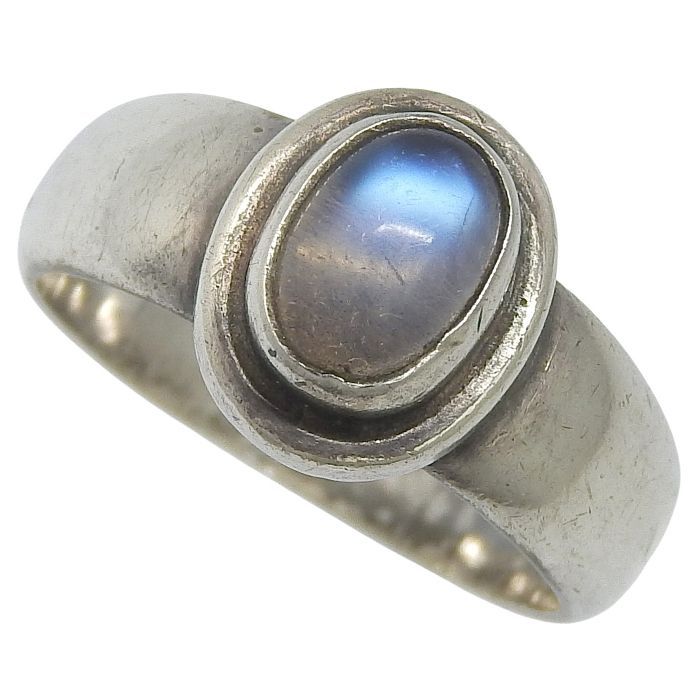   ジョージジェンセン リング ムーンストーン SV925 Georg Jensen 送料無料 ジョージジェンセン リング ムーン