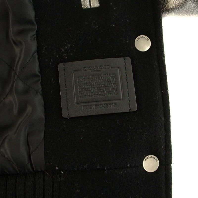 美品 COACH  スタジャン レザージャケット バワリーバーシティジャケット コーチ COACH バワリーバーシティジャケット BOWERY VARSITY
