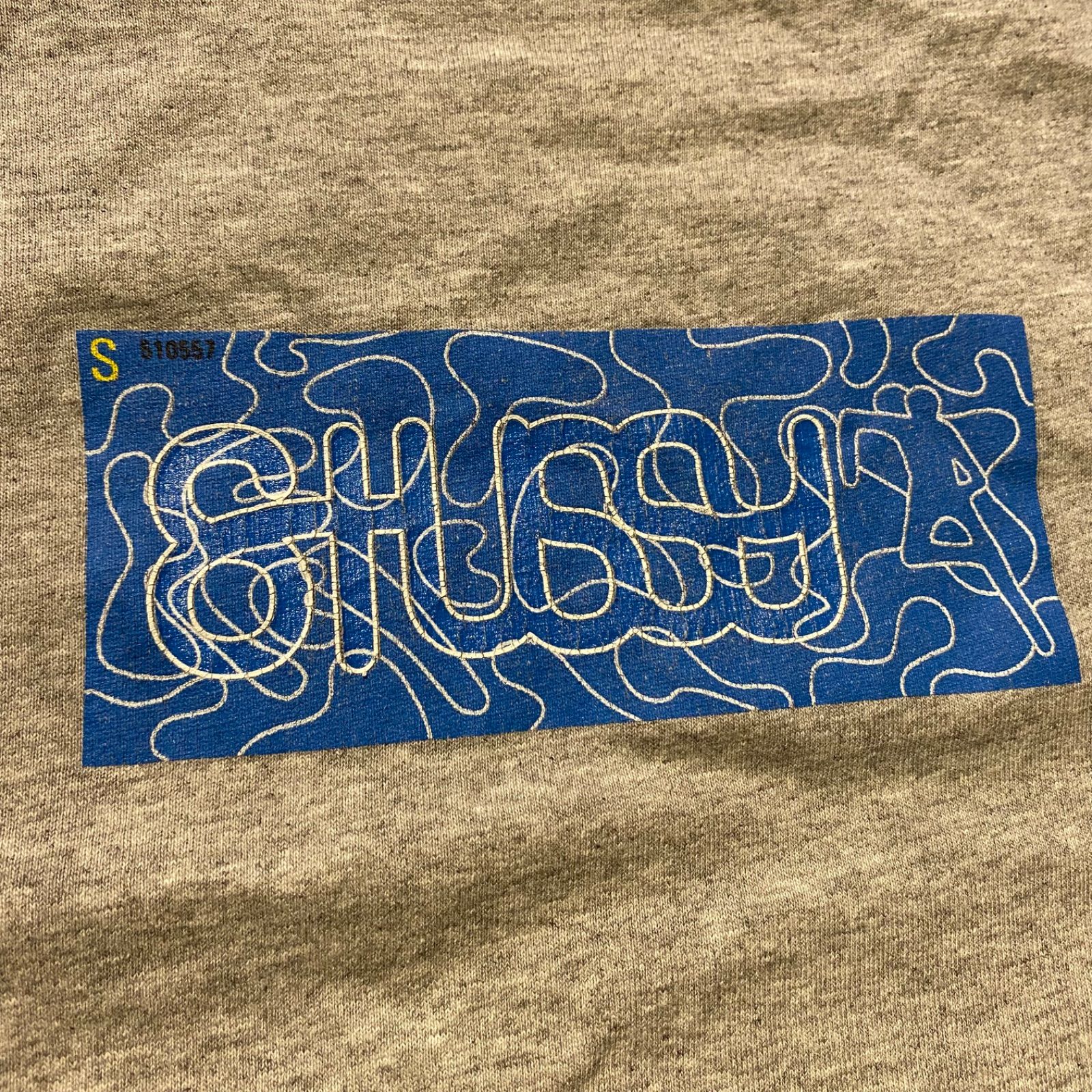 STUSSY 90s 紺タグ ボックスプリント 半袖カットソー USA製