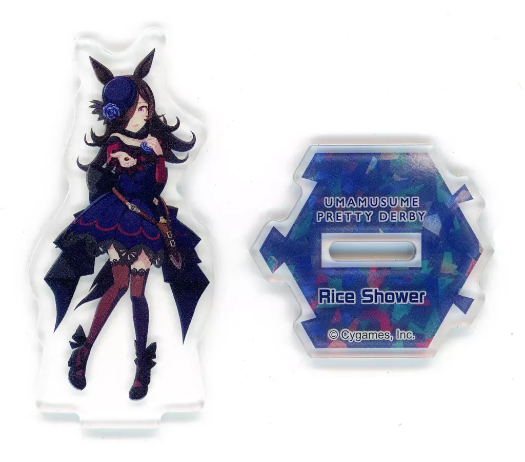 【中古】アクリルスタンド・アクリルパネル [単品] ライスシャワー(全身) オリジナルミニアクリルスタンド 「ウマ娘 プリティーダービー オリジナルミニアクリルスタンド入り明治アーモンドチョコレート」 ファミリーマート限定 同梱品
