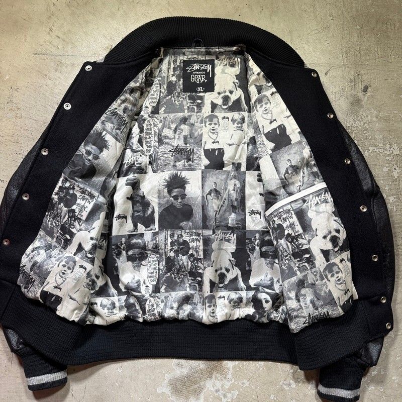 STUSSY 00's ステューシー Authentic GEAR 25周年記念 スタジャン
