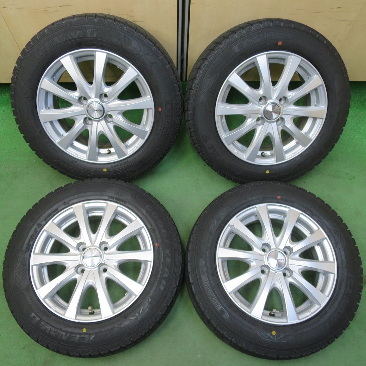 4本価格 スタッドレス 165|70R14 グッドイヤー アイスナビ6 ravrion RS01 ラブリオン 14インチ PCD100|4H 5050806イス