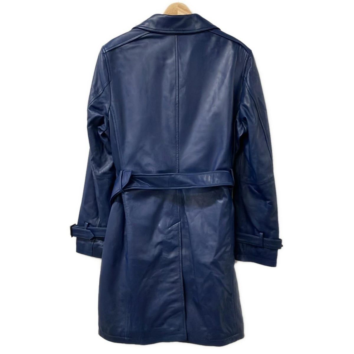 MEN S TENORAS メンズティノラス トレンチコート サイズLARGE L メンズ - ブルー 長袖 レザー Tenoras 秋 冬