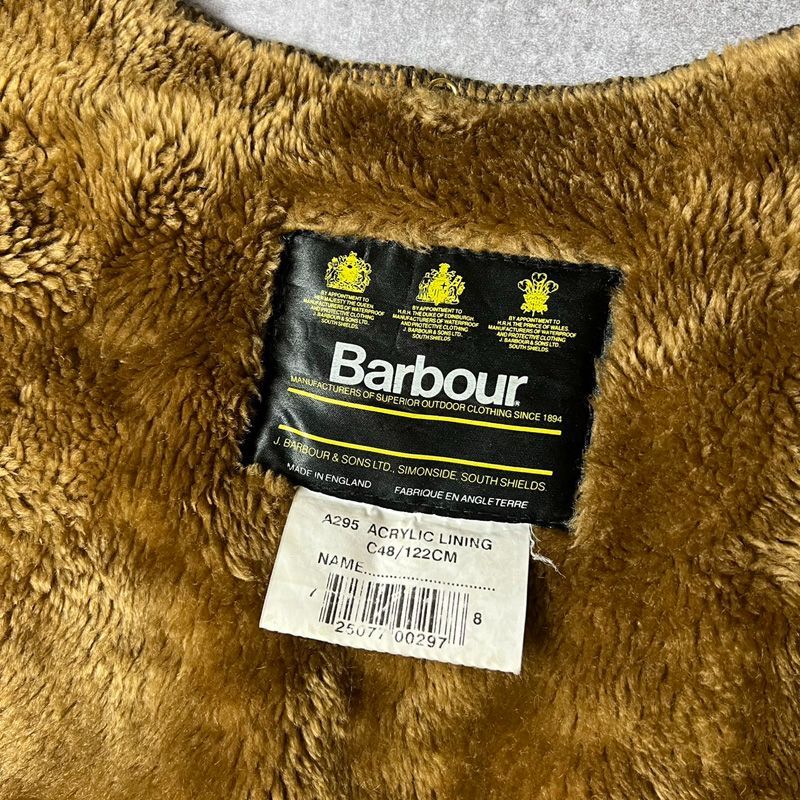 90s 英国製 Barbour パイル ライニング ベスト 48 / 90年代 旧