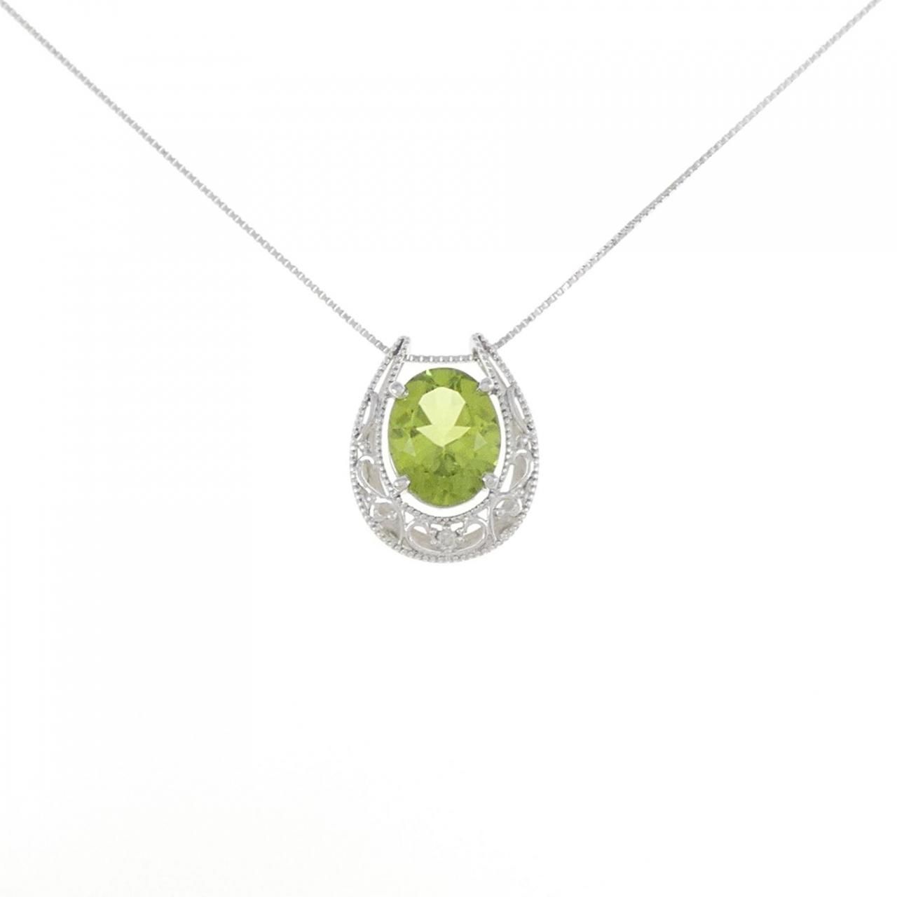 K14WG/K10WG ペリドット ネックレス 2.56CT - メルカリ 