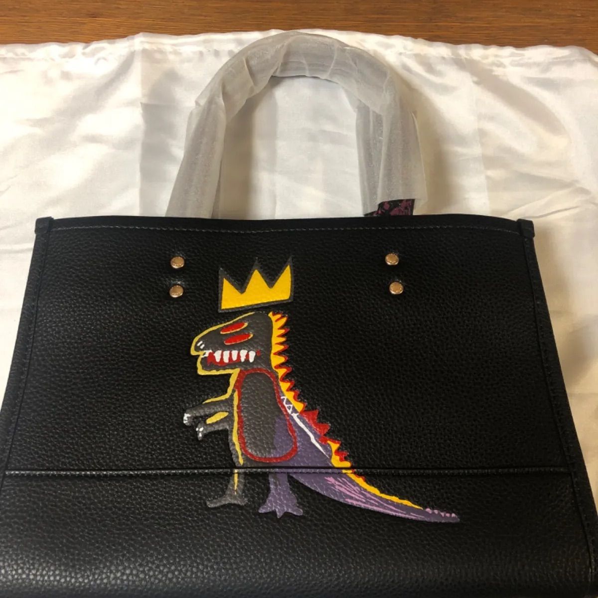 COACH コーチ バスキアコラボ トートバッグ ハンドバッグ アイボリー 
