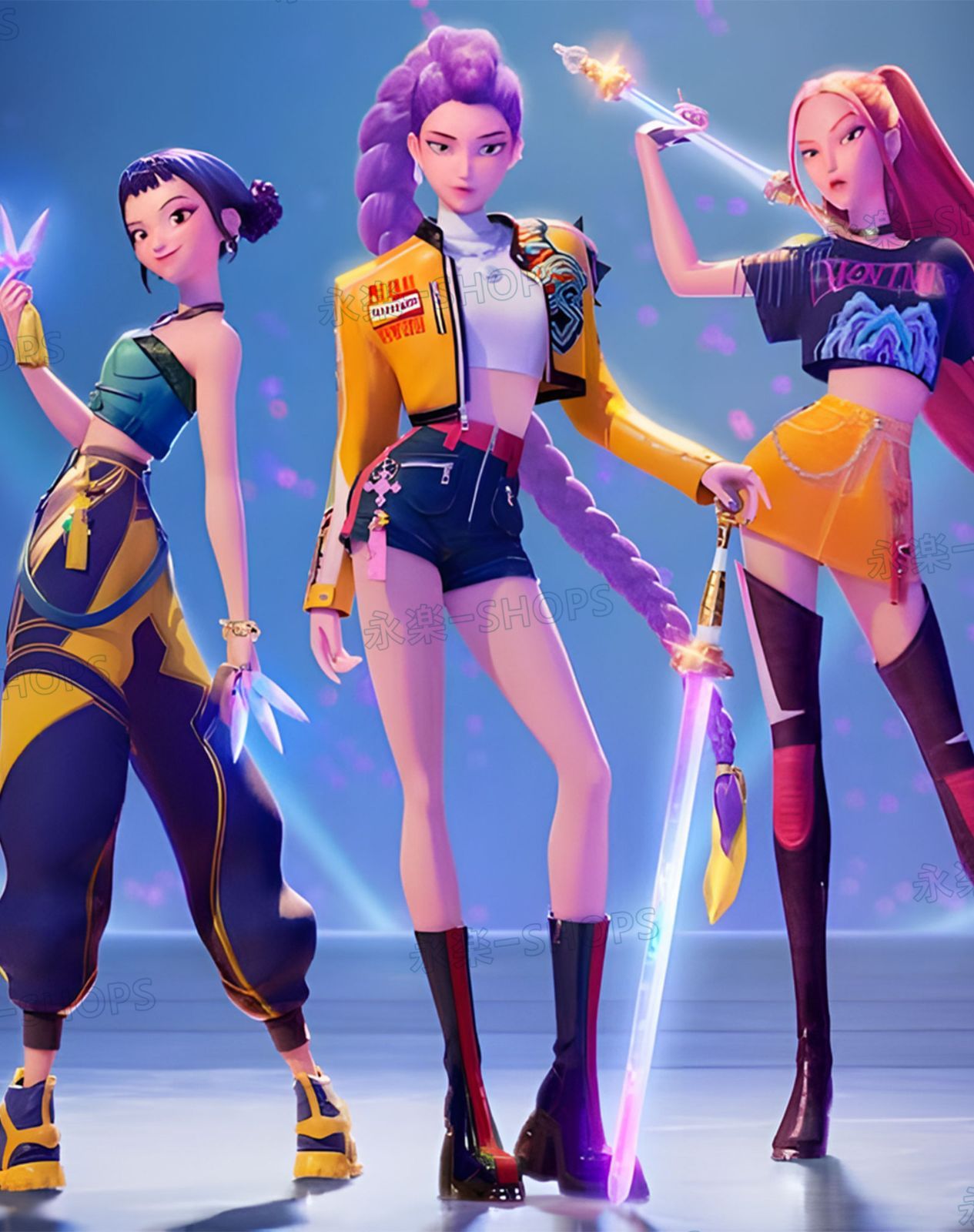 ウィッグ付き】KPOPガールズ! デーモン・ハンターズ コスプレ