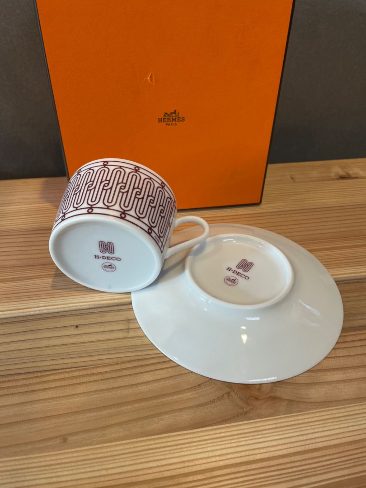 エルメス HERMES Hデコ ティーカップ・ソーサーセット コーヒーカップ 