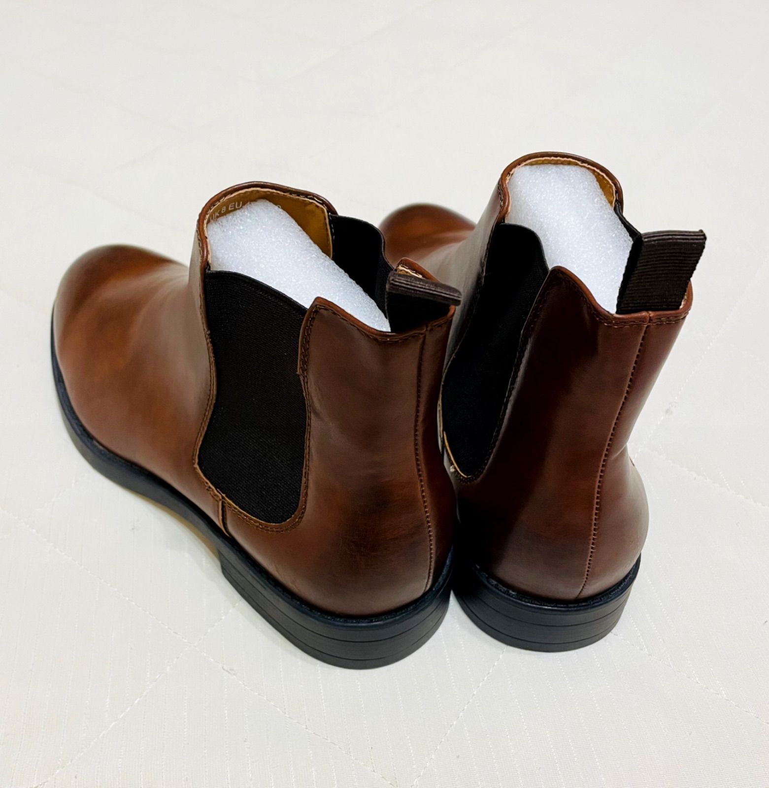 ASOS エイソス　チェルシーブーツ　サイドゴアブーツ　革靴　サファリ　7.5