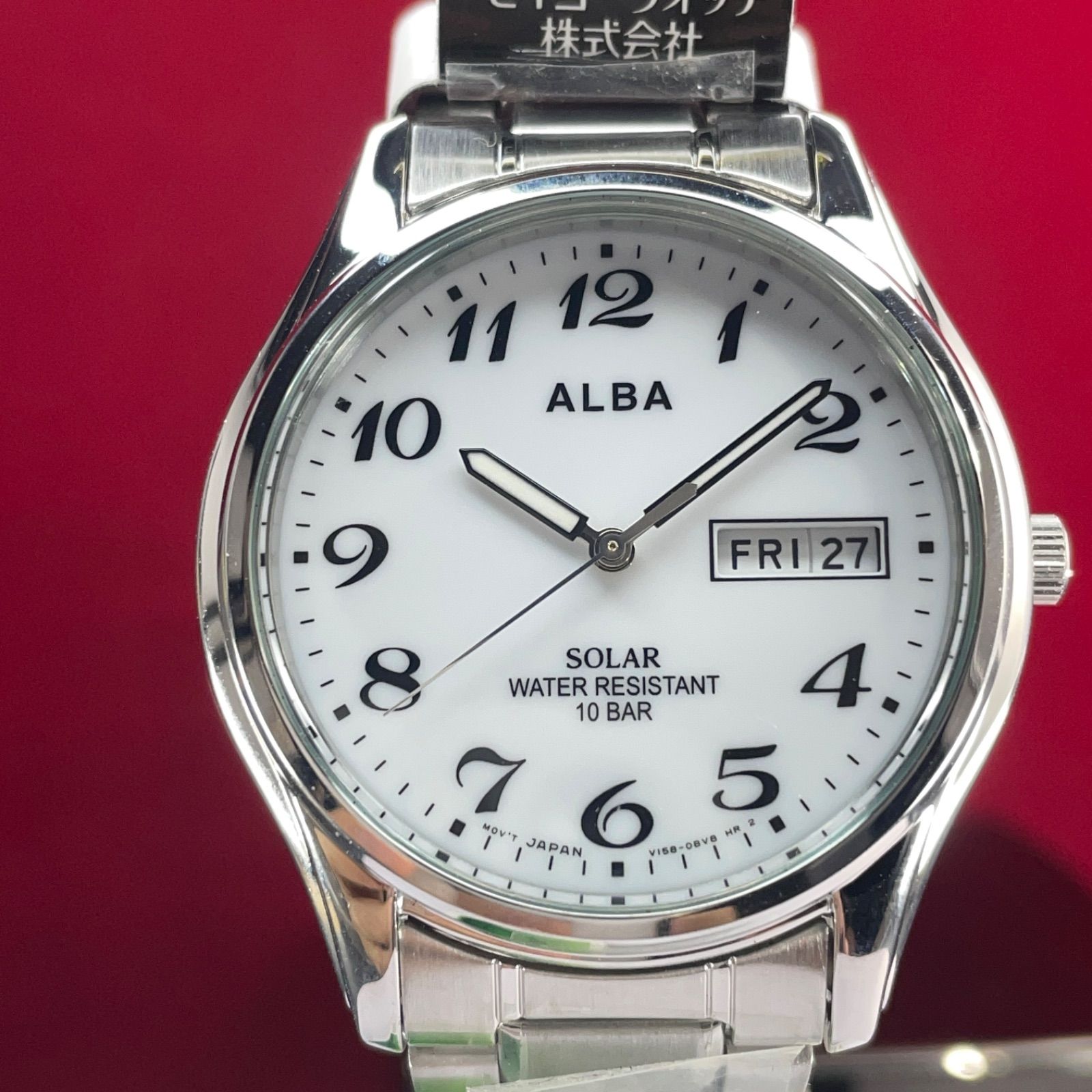 口コミ・レビューで人気商品を探そう ソーラーウォッチ ☆未使用 SEIKO 腕時計 純正SSベルト ALBA 時計