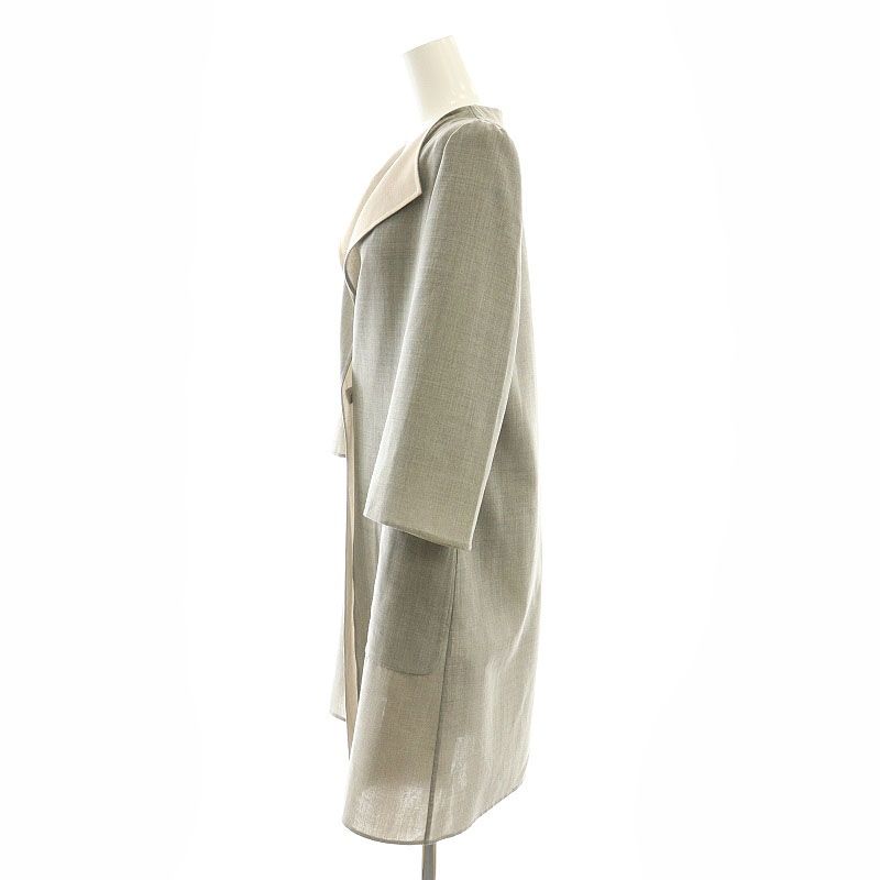 フォクシー FOXEY セレモニーコート スプリング ロング 38 グレー /AT