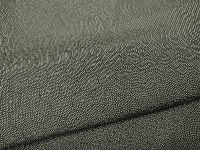 平和屋着物▽江戸小紋 単衣 切嵌吉祥文 正絹 逸品 CAAV3198ut