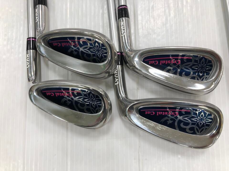 レア Crystal Cat ef3 レディス ハーフセット NV L オリジナルカーボン スチール PT クラブセット リンクス 最短