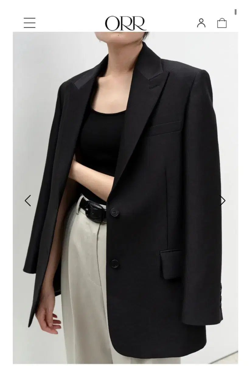 ラグジュアリー ORR オル ウールシルク ブラックジャケット xsサイズ