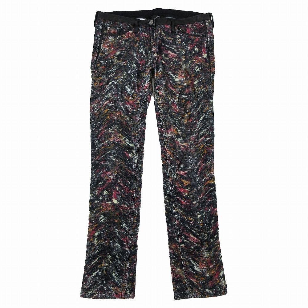 イザベル マラン ISABEL MARANT 総柄 コーデュロイ スキニー パンツ スリム ストレッチ ボトムス 0 XS マルチ ur98