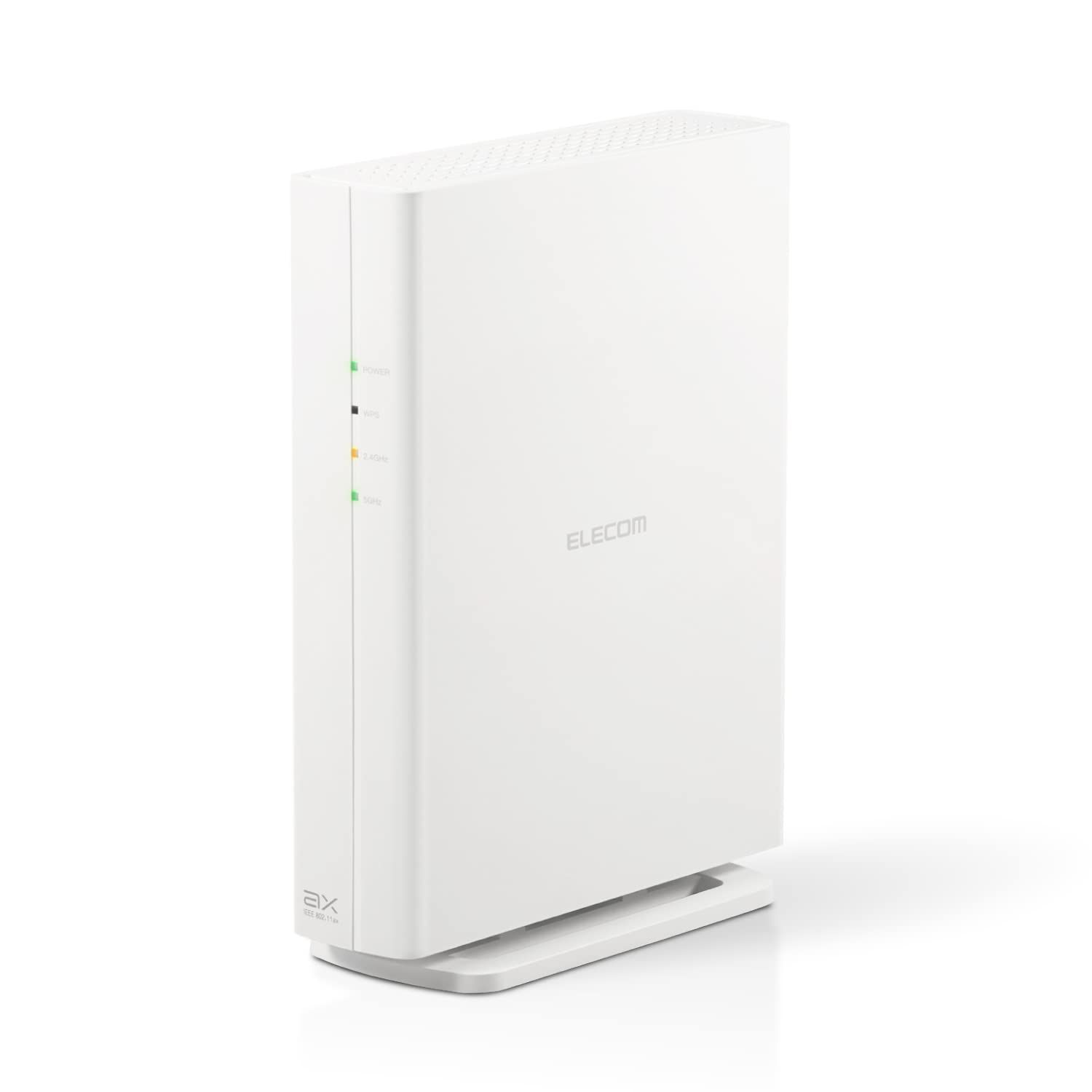 エレコム Wifi ルーター 無線LAN 最新規格 Wi-Fi6 11ax / 11ac IPv6対応 (IPoE) AX3000 2402+574Mbps 有線Giga 縦置き・壁掛け対応 ビームフォーミングZ 【 iPho [ホワイト] [1) ルーター]