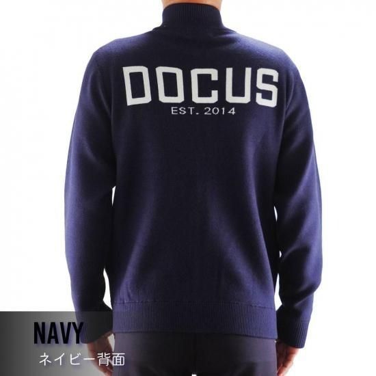 【激安大特価！】 DOCUS ゴルフウェア ドゥーカス ジップアップウォームセーター 長袖 おしゃれ かっこいい メンズ DCM25A012 お取り寄せ商品 【本物保障】
