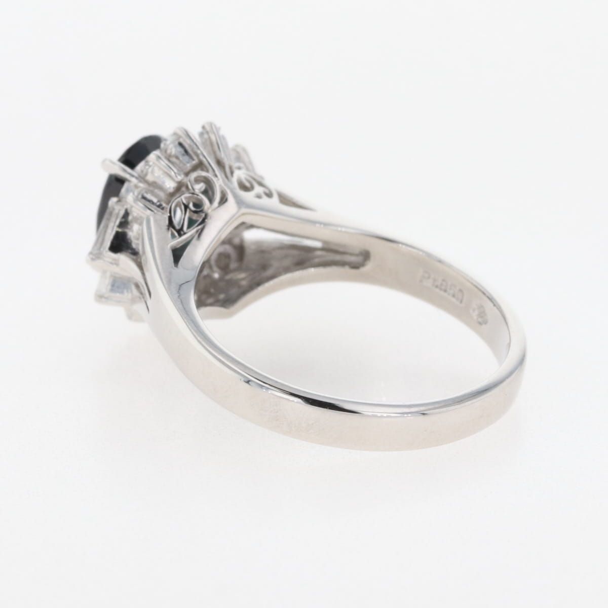 メレダイヤ デザインリング 約11号 Pt850 メレダイヤ デザインリング