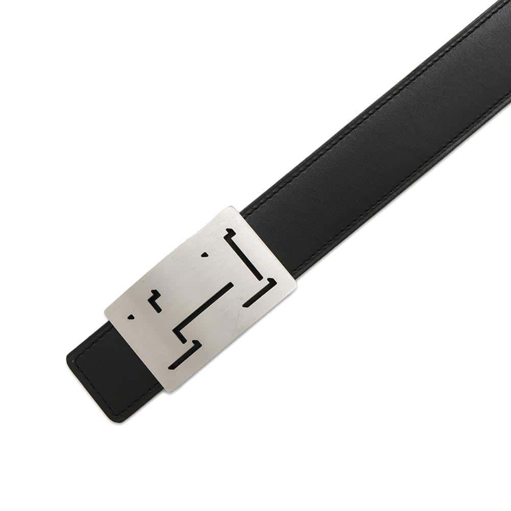 エルメス べルト Hベルト ラッキーメタル ブラック/ブルージーン  