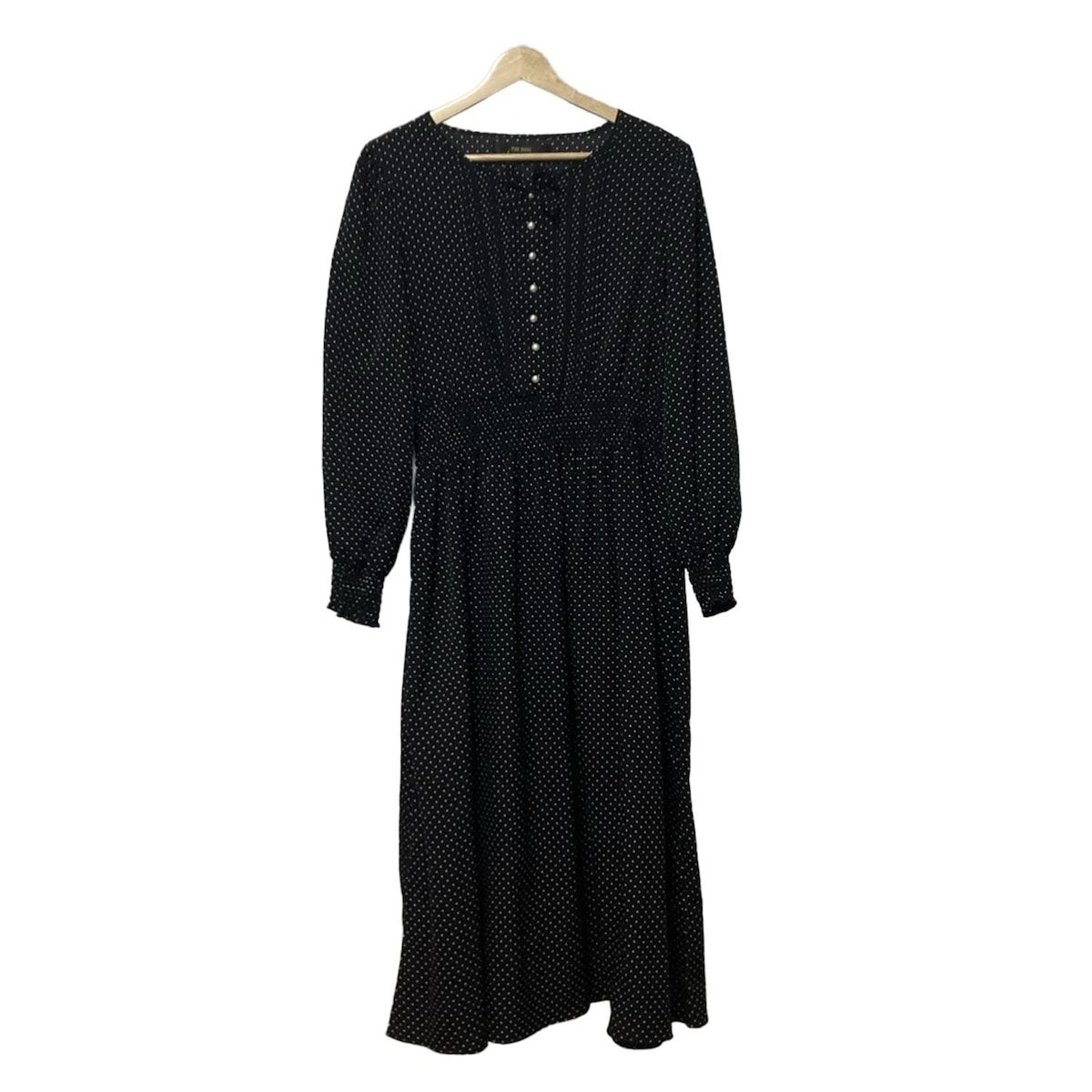 ピンクハウス 白い長袖ワンピース ピンクハウス 茶 長袖 ワンピース 綿