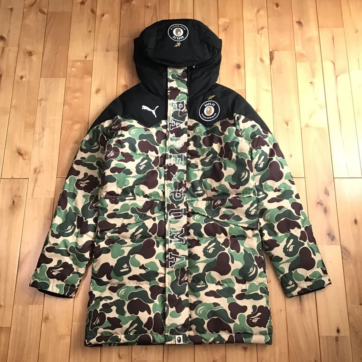 PUMA × BAPE Hoodie Long Coat XSサイズ a bathing ape ABC camo ...