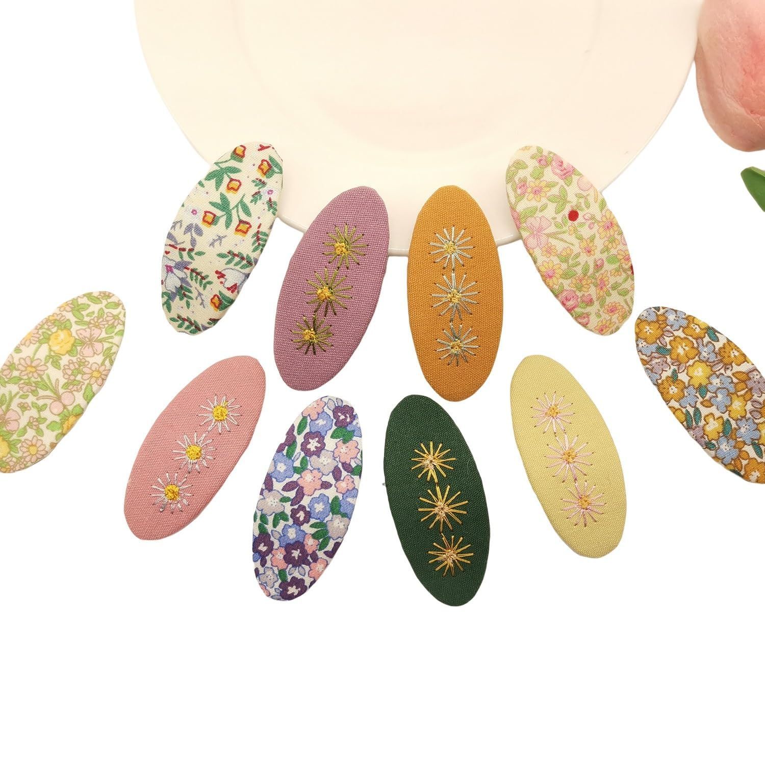  子ども かわいい ヘア キッズ用 ハンドメイド レディース キッズ 子供 刺繍 ヘアクリップ向け 髪飾り 髪留め 花柄 前髪クリップ クリップ リボン ヘアピン カラフル ベビー カラフルB こどもヘアク クリップ クリップ 輪ゴム