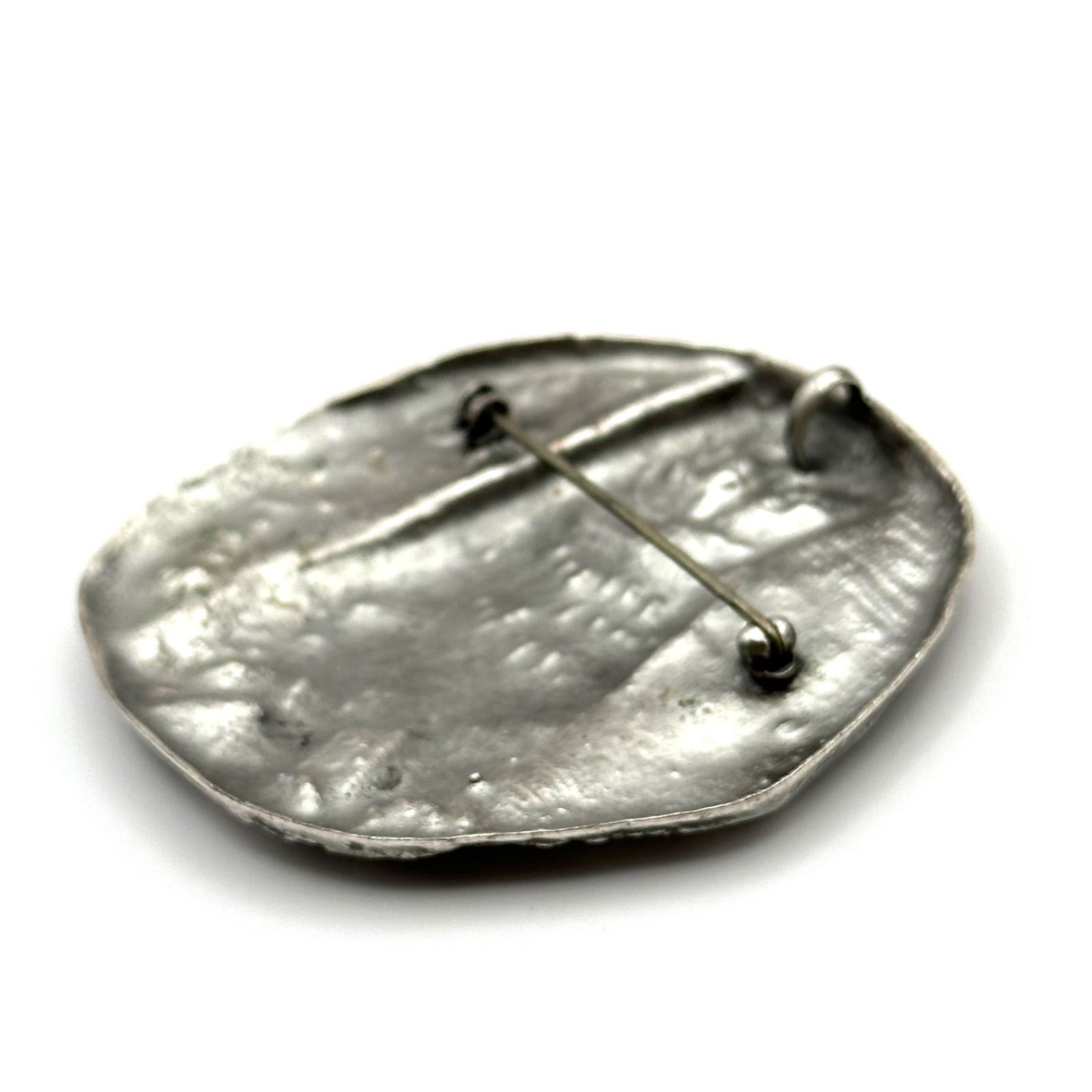 美品✨ CHURYO 佐藤忠良 ブロ−チ トップ フクロウ シルバーカラー