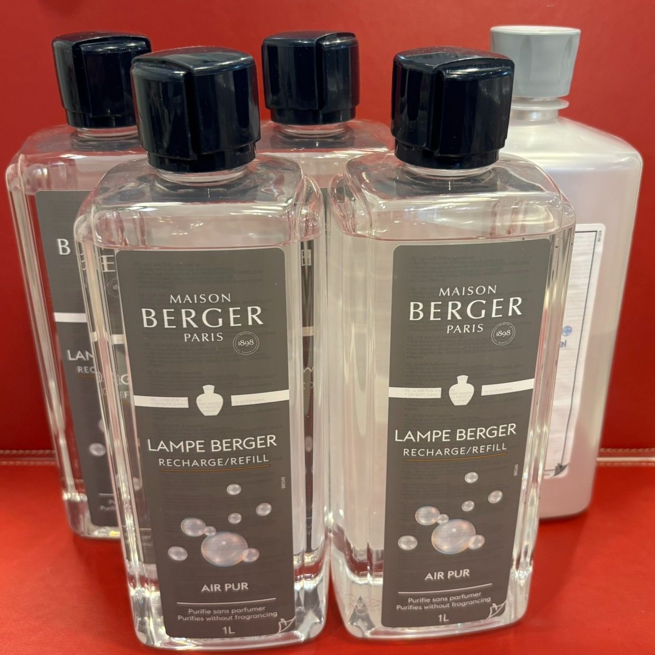 ランプ ベルジェ アロマオイルヌートレ４本セットアロマランプ パフュームオイル LAＭPE BERGER PARIS◎