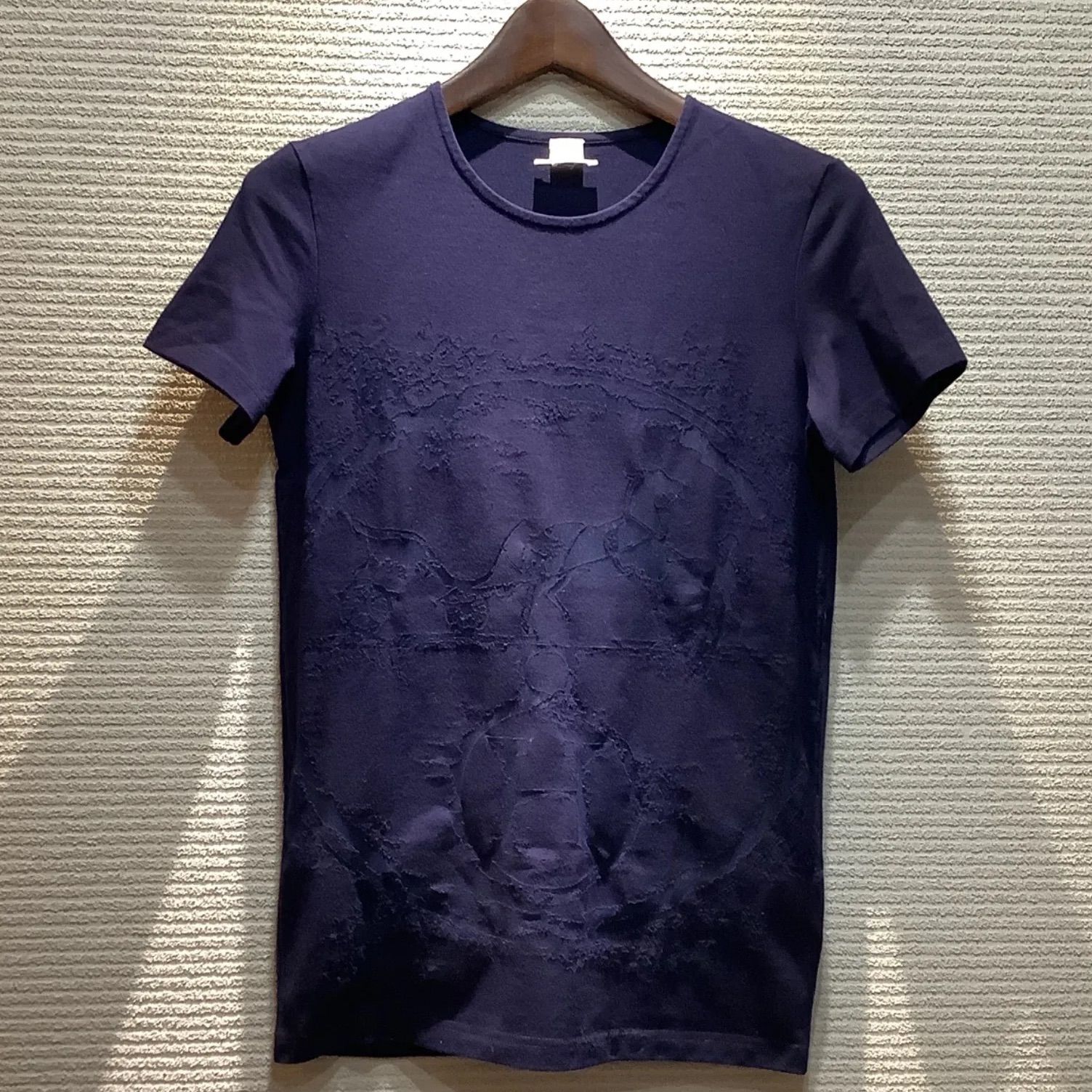 エルメス HERMES ゴルチェ期 透かし絵 カットソー ネイビー 半袖【34】レディース トップス Tシャツ I59 - メルカリ