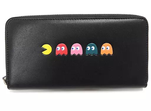 雑貨 パックマン 4匹 レザージップアラウンド長財布 パックマン×COACH コーチ